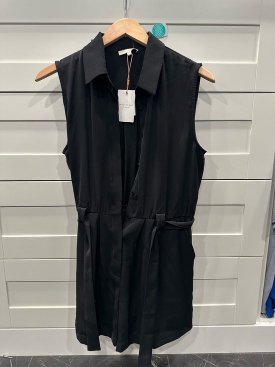 Skies Are Blue Pants - Skies Are Blue Black Romper with belt